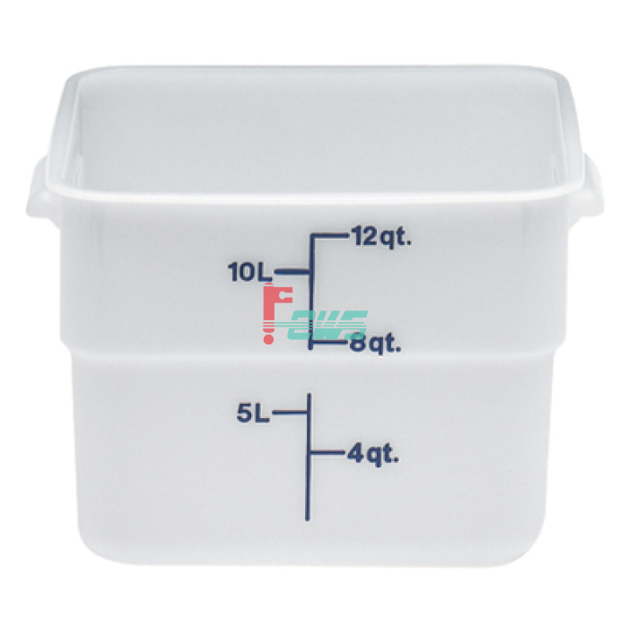 CAMBRO 12SFSP-148 11.4L 方形食品储存盒(白色)