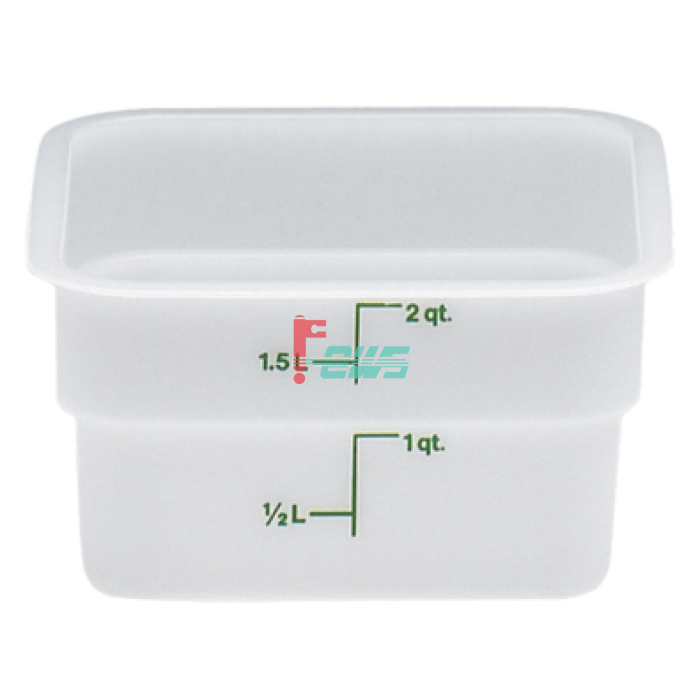CAMBRO 2SFSP-148 1.9L 方形食品储存盒(白色)