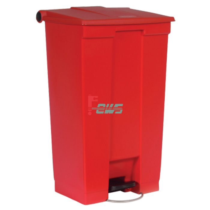 Rubbermaid FG614600 踏板式活动方形垃圾桶 (红色)