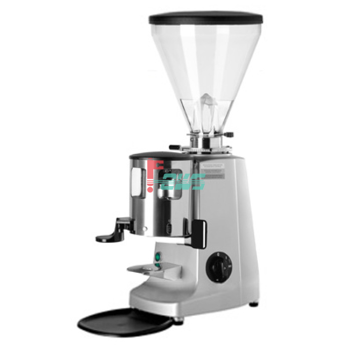 Mazzer LUX-MANUAL 手控型粉槽式咖啡磨豆机(银色)