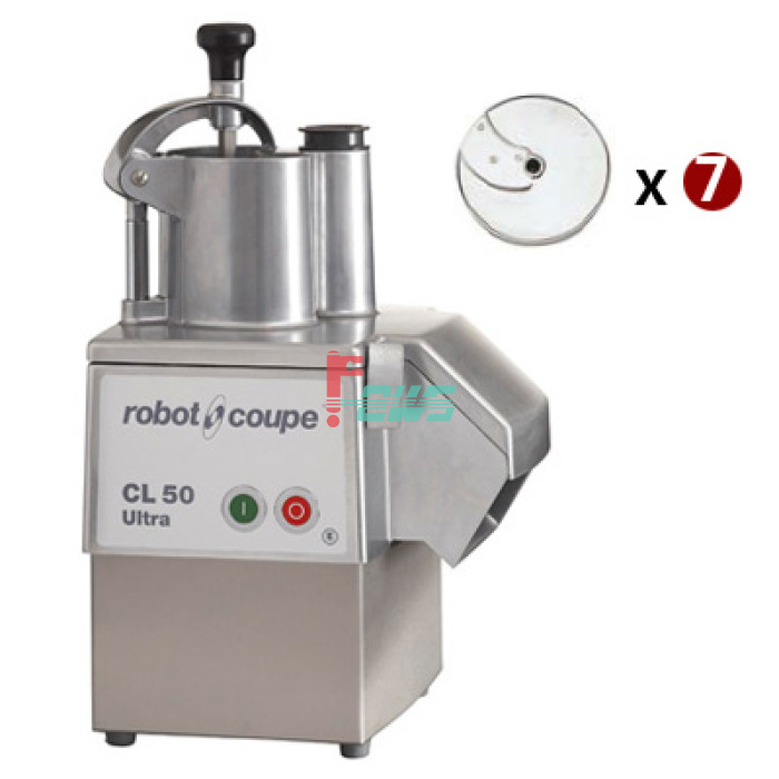 Robot-coupe CL 50 Ultra/W(7)discs CL 50 Ultra 蔬菜处理机(单速/含7片刀盘) 
