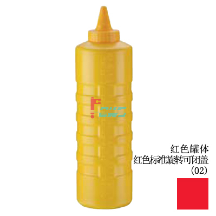 VOLLRATH 5324-02 24oz 标准可闭酱料罐(红色)