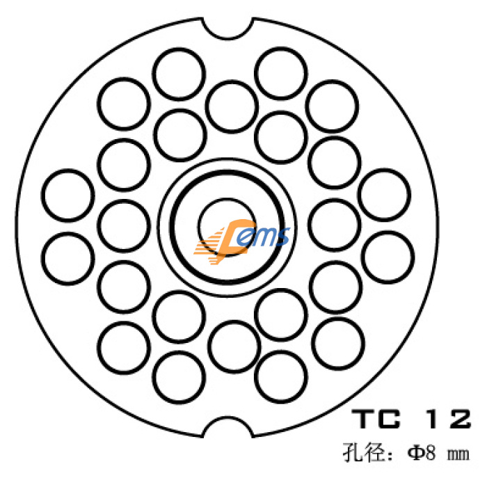 SIRMAN TC 12 TC 12 孔径Φ8 mm不锈钢刀盘