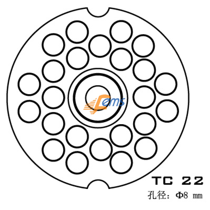 SIRMAN TC 22 TC 22 孔径Φ8 mm不锈钢刀盘 