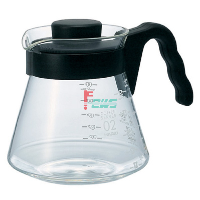 HARIO VCS-02B V60 玻璃咖啡壶 (700 ml) 黑色