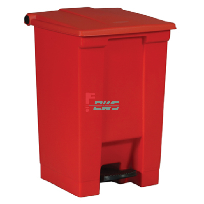 Rubbermaid FG614400 踏板式方形垃圾桶 (红色)