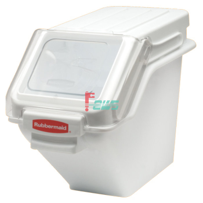 Rubbermaid FG9G5700 100杯层架式食品原料贮存桶 (白色)