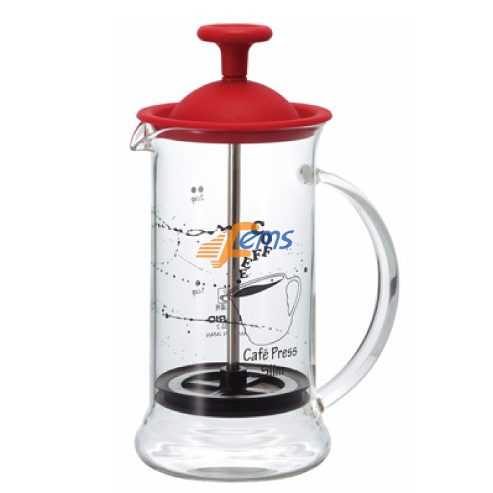 HARIO CPSS-2-R 咖啡法压壶 (1～2杯用) 红色