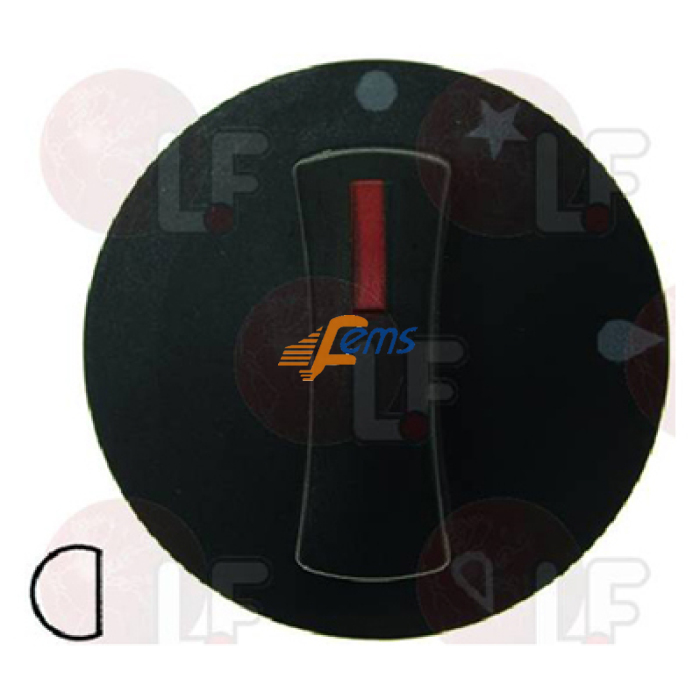 L.F 5055616 Φ71 mm 黑色旋钮
