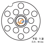 SIRMAN TC 12 TC 12 孔径Φ12 mm不锈钢刀盘(单槽)