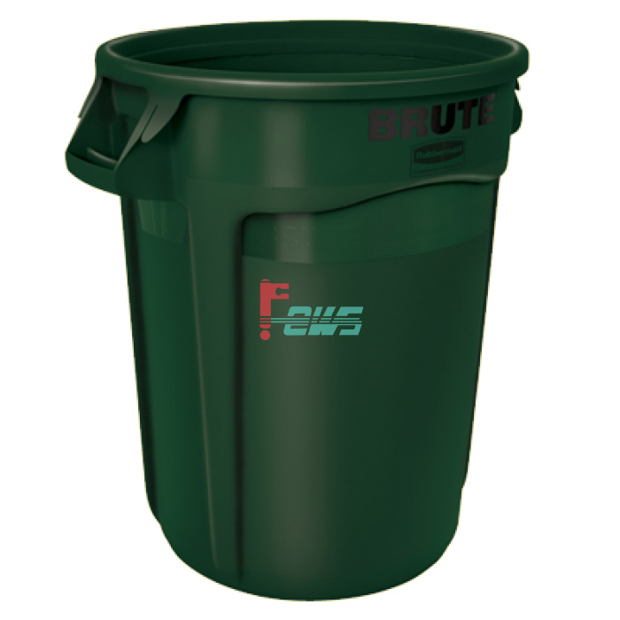 Rubbermaid FG263200 32加仑 圆形貯物桶(绿色)