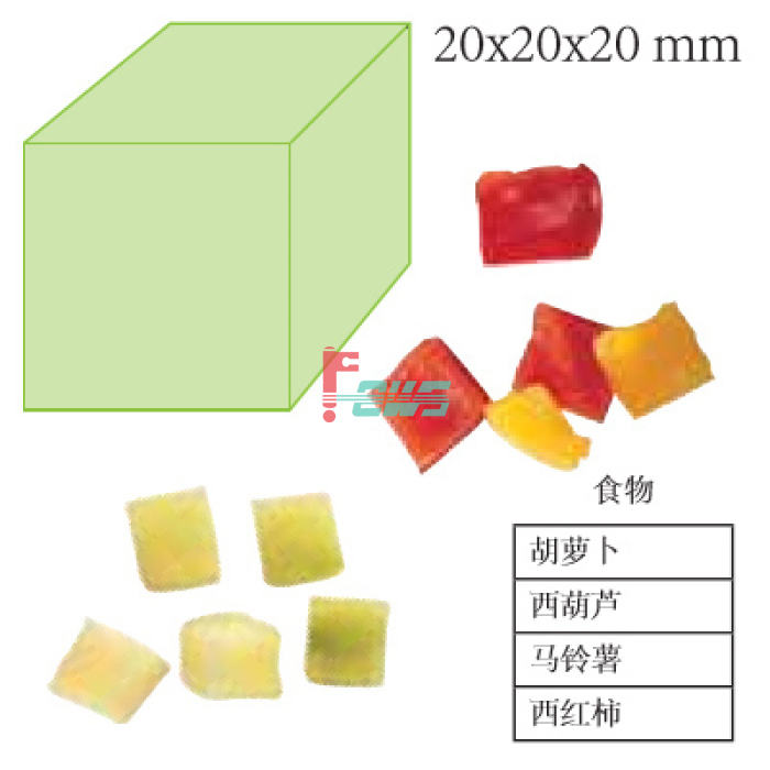 Robot-coupe 28114W* 20.0*20.0*20.0 mm 成形刀盘(切丁用、2片)