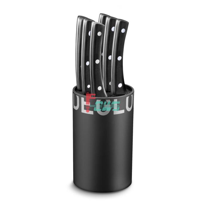 DEGLON 8232216-V 6件套配黑色刀具桶 (BRASSERIE牛排刀)