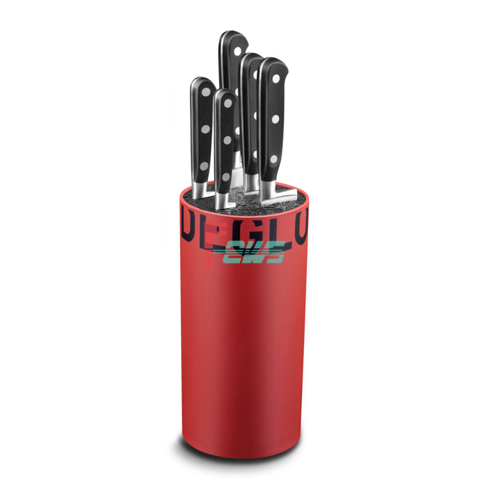 DEGLON 8234135-V 5件套配红色刀具桶 (美厨系列)