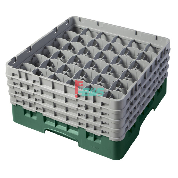 CAMBRO 36S800-119 216 mm - 36格高脚杯架(浅灰色/深绿色)